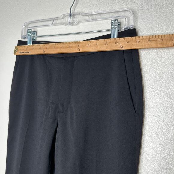 Chloe Black Wool Dress Slacks Slash Pockets Front Zip Trouser Pant 36 / 4 - Picture 12 of 12